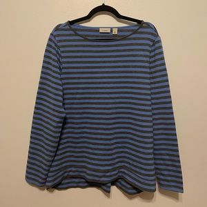 L.L. Bean Women’s Large Striped Super Soft Long Sleeve Shirt.